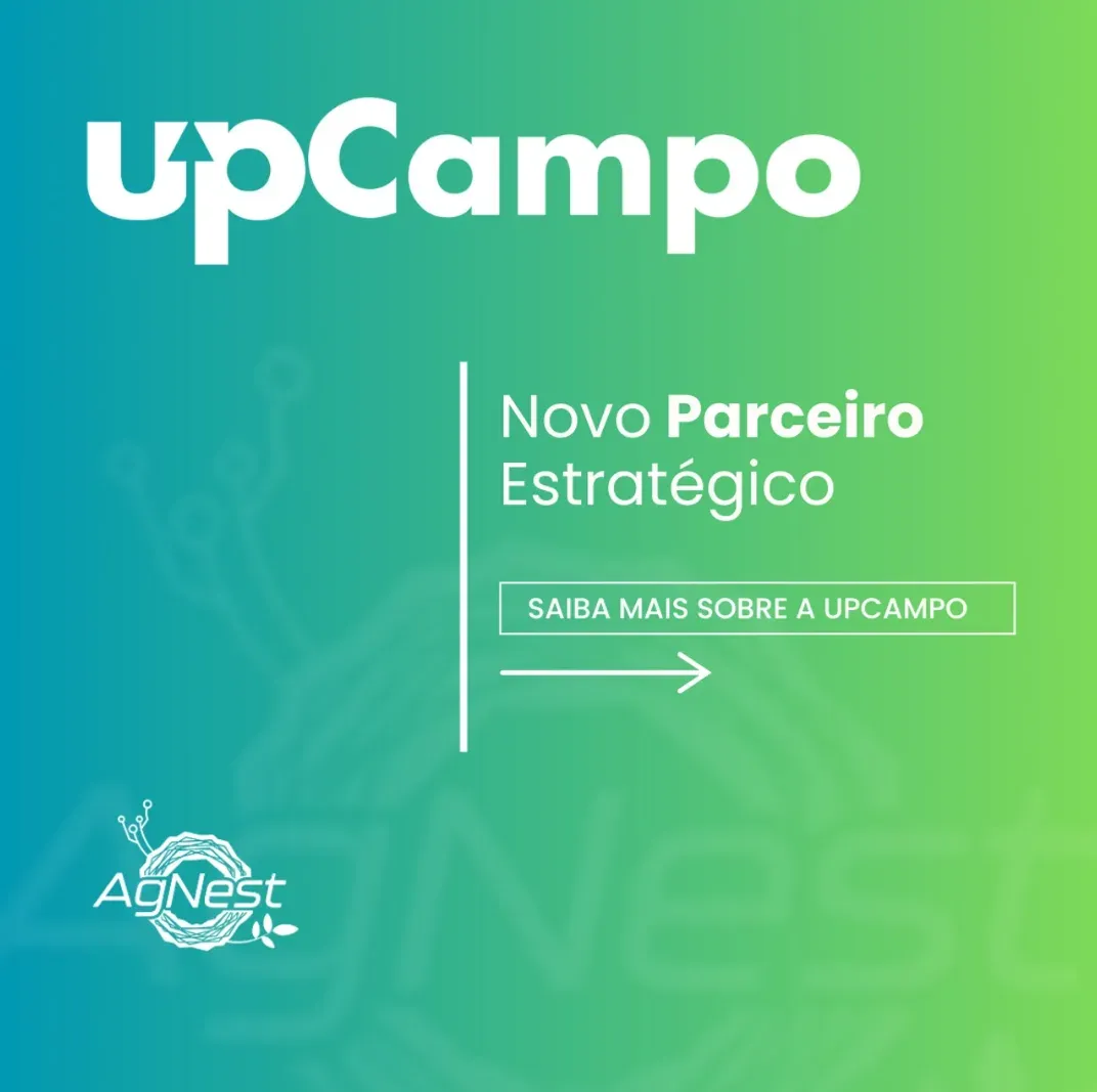 Logo de AgNest Farm Lab junto al logo de upCampo
